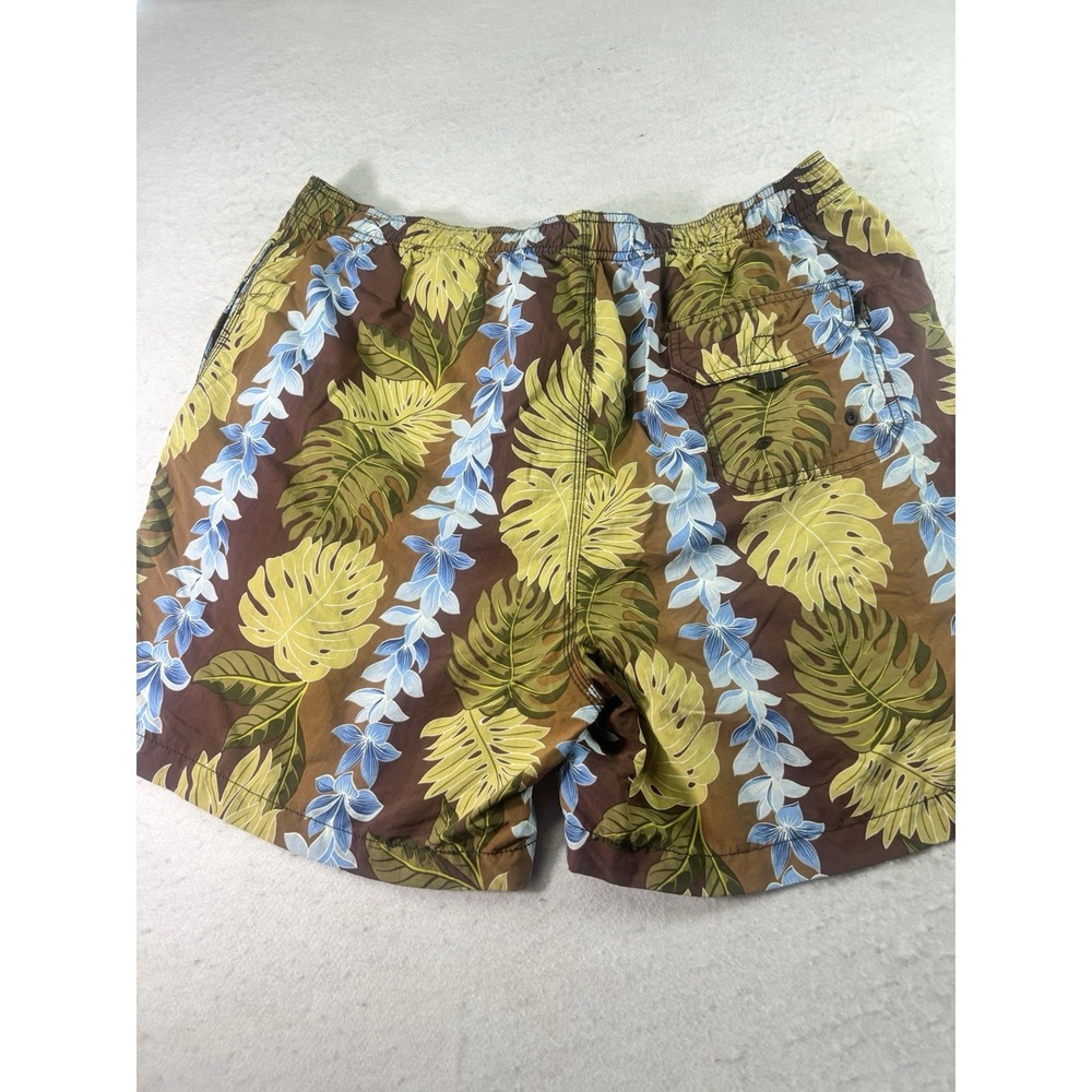 Tommy Bahama Relax Tropical Floral Swim Trunks Men's Size L Lined Tie 34x6 - Picture 8 of 9